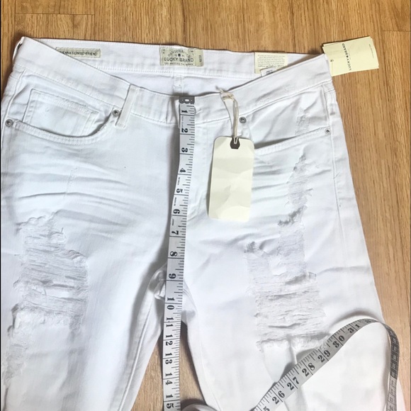 Lucky Brand || Slim Boyfriend Destroyed Pants Jean - Picture 8 of 8